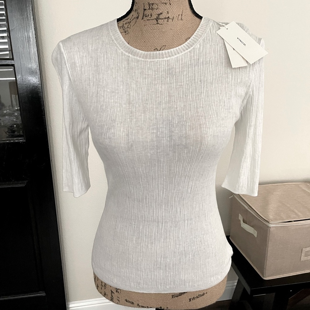 NWT. Vince 100% Cotton Blouse, Sz M